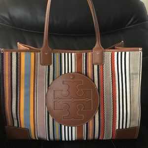 tory burch ella webbing patchwork tote